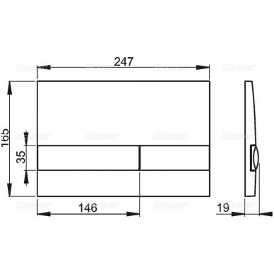 Alcadrain vandens nuleidimo mygtukas M173x 2