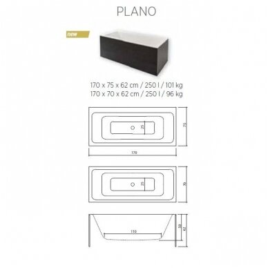 Balteco vonia Plano 75 4