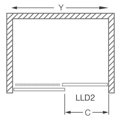 Roth dušo durys LLD2 1400 2