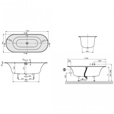 Villeroy&Boch vonia Cetus Duo 1750x750 UBQ 175 CEU 7V-01 2