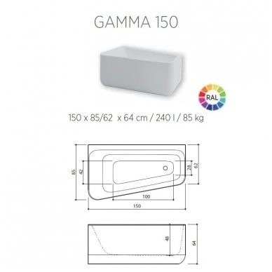 Balteco vonia Gamma 150 3