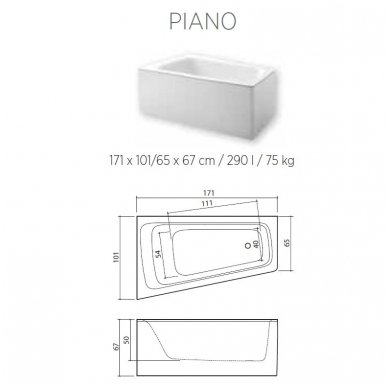 Balteco vonia Piano 3