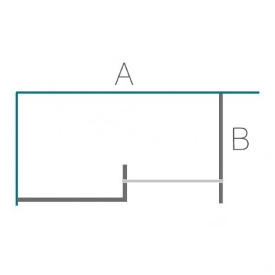 Baltijos Brasta stačiakampė dušo kabina Bona 1400x900 3