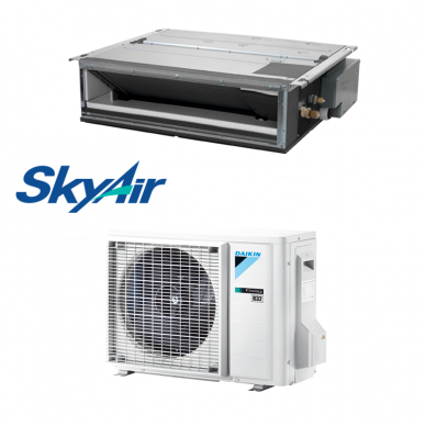 Daikin šilumos siurblys oro kondicionierius iki 250PA SkyAir FDA125A + RZAG125NY1