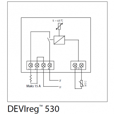 Devi termostatas grindų šildymo sistemai DEVIreg 530 2