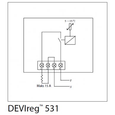 Devi termostatas grindų šildymo sistemai DEVIreg 531 2