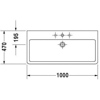 Duravit baldinis praustuvas 1000x470 Vero 045410 2