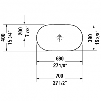 Duravit baldinis praustuvas 700x400 Luv 037970 2