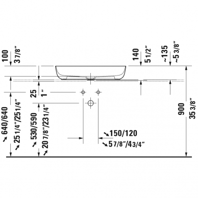 Duravit baldinis praustuvas 700x400 Luv 037970 3