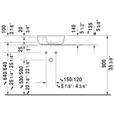 Duravit baldinis praustuvas 420x270 Luv 038142 3