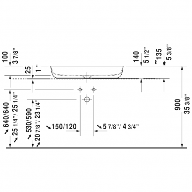 Duravit baldinis praustuvas 800x400 Luv 037980 3