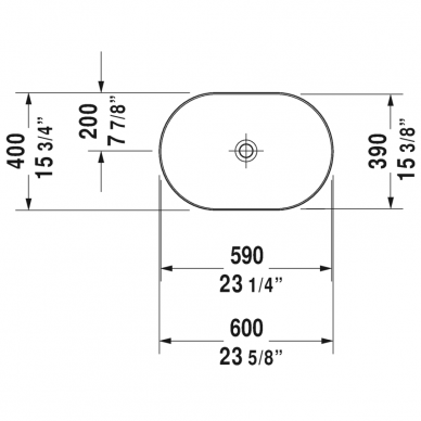 Duravit baldinis praustuvas 600x400 Luv 037960 2