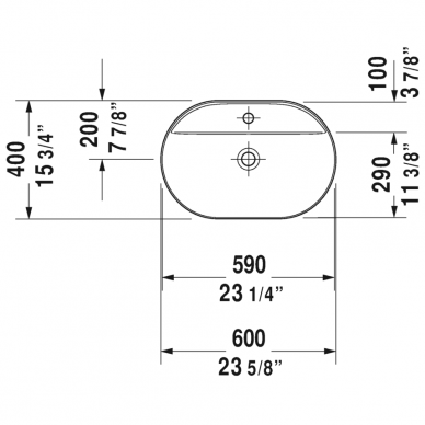 Duravit baldinis praustuvas 600x400 Luv 038060 2