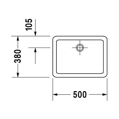 Duravit baldinis praustuvas-dubuo 500x380 Vero 045550 2