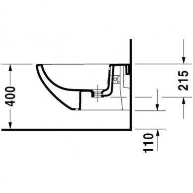 Duravit pakabinama bidė Architec 253115 3