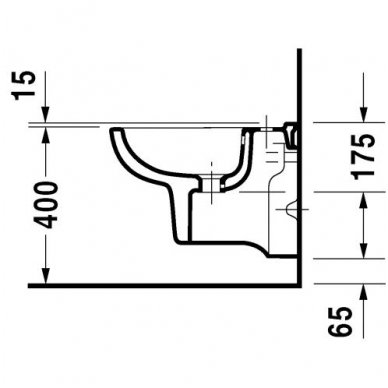 Duravit pakabinama bidė D-Code 223715 3