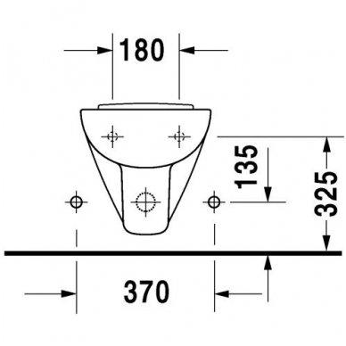 Duravit pakabinama bidė D-Code 223715 4