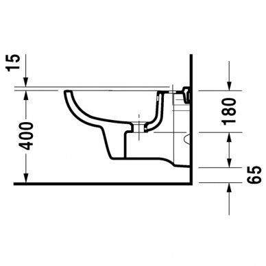 Duravit pakabinama bidė D-Code 225715 3