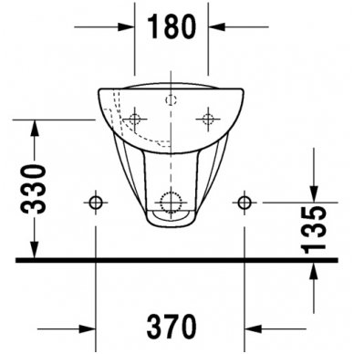 Duravit pakabinama bidė D-Code 225715 4