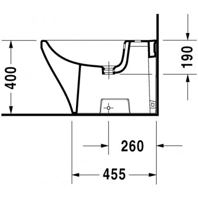 Duravit pastatoma bidė DuraStyle 228310 3