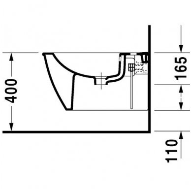 Duravit pakabinama bidė Darling New 224915 3