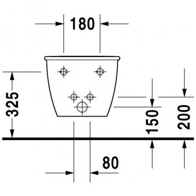 Duravit pakabinama bidė Darling New 224915 4