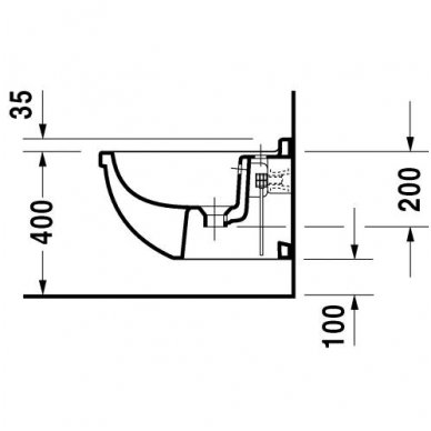 Duravit pakabinama bidė Starck 3 228015 3