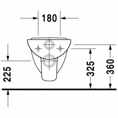 Duravit pakabinamas WC D-Code 221109 4