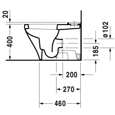 Duravit pastatomas WC DuraStyle 215509 3