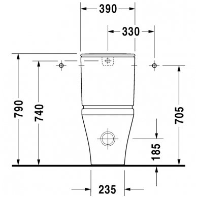 Duravit pastatomas WC DuraStyle 215509 4