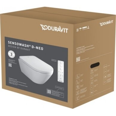 Duravit pakabinamas išmanus WC su dangčiu D-Neo Compact Sensowash 7