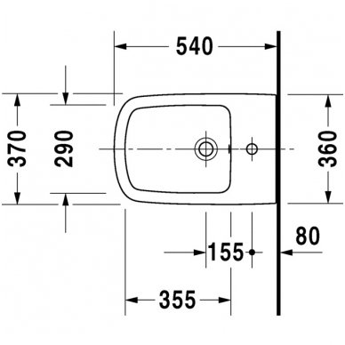 Duravit pakabinama bidė DuraStyle 228215 2