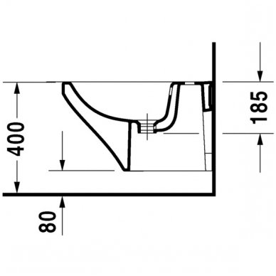 Duravit pakabinama bidė DuraStyle 228215 3