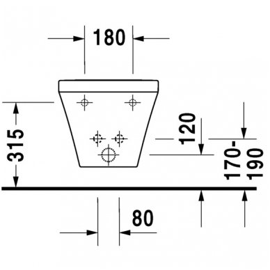 Duravit pakabinama bidė DuraStyle 228215 4