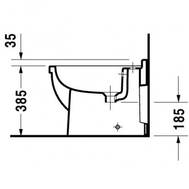 Duravit pastatoma bidė Starck 3 223010 3