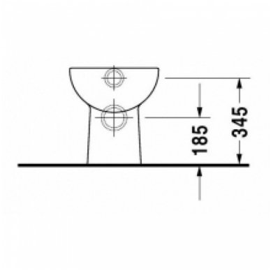 Duravit pastatomas WC D-Code 210809 4