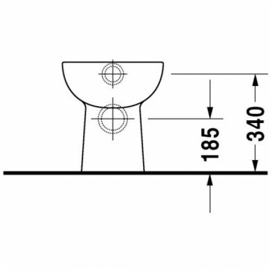 Duravit pastatomas WC D-Code 211509 4