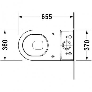 Duravit pastatomas WC Starck 3 012809 2