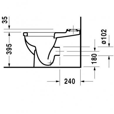 Duravit pastatomas WC Starck 3 012809 3