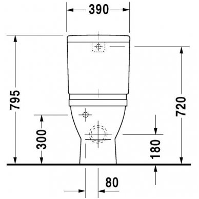 Duravit pastatomas WC Starck 3 012809 5