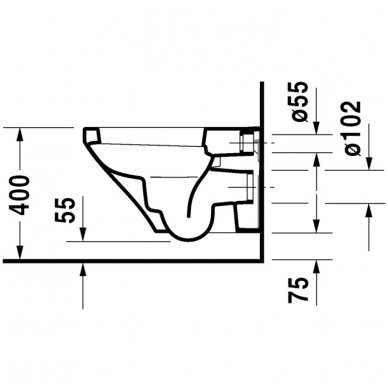 Duravit pakabinamas WC DuraStyle 253609 3