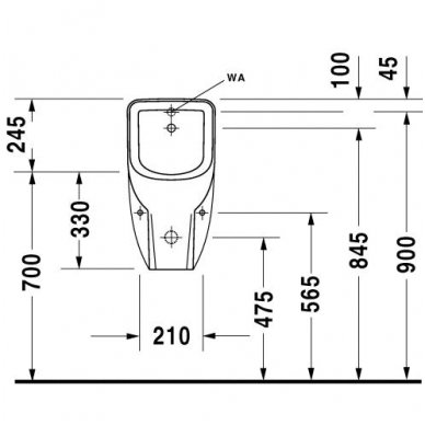 Duravit pisuaras D-Code 082930 4