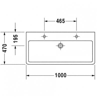 Duravit praustuvas 1000x470 Vero 045410 3