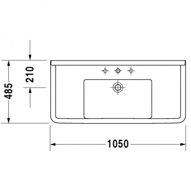 Duravit praustuvas 1050x485 Starck 3 030410 2