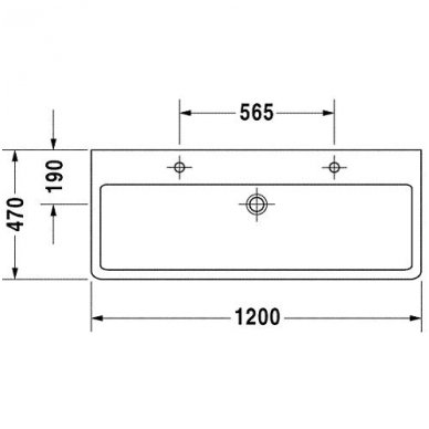 Duravit praustuvas 1200x470 Vero 045412 3