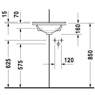 Duravit kampinis praustuvas 430x380 Starck 3 075244 3