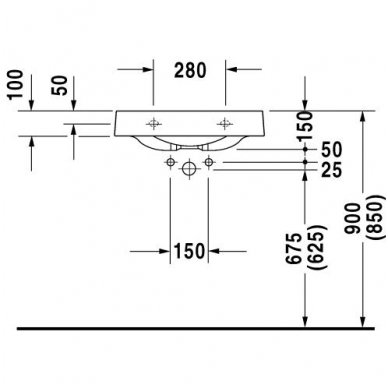 Duravit praustuvas 575x520 Architec 044958 3