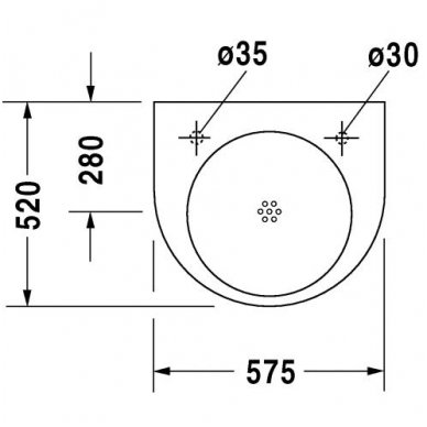 Duravit praustuvas 575x520 Architec 044358 2