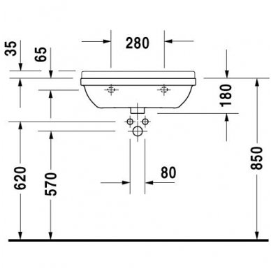 Duravit praustuvas 600x370 Starck 3 030160 3