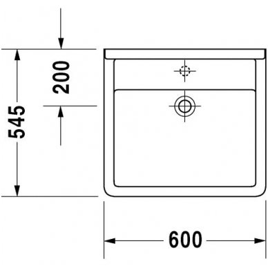 Duravit praustuvas 600x545 Starck 3 031260 2